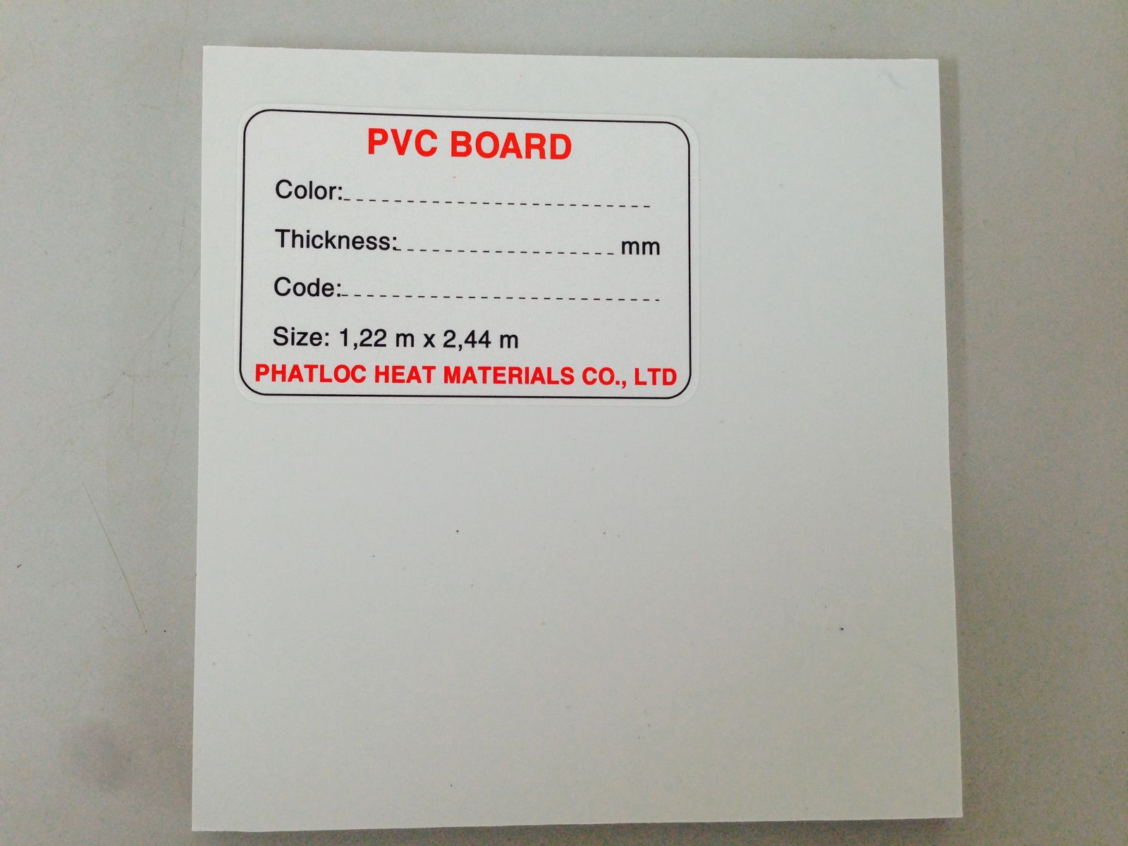 Tấm nhựa PVC chống ăn mòn hóa chất
